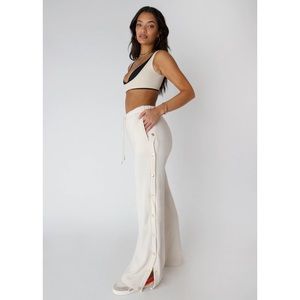 • Adam Selman Sport Tear Away Cream Fleece Pant (NWT)